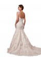 Sleeveless Ivory Mermaid V-Neck Bridal Wedding Dress Lincoln