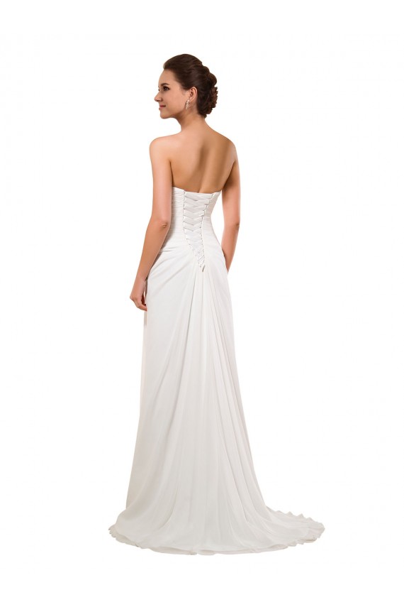 Sleeveless Ivory Sheath Sweetheart Wedding Gowns Lincoln