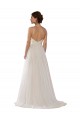 Sleeveless Ivory A-Line Tulle Illusion Neck Wedding Dress Lincoln