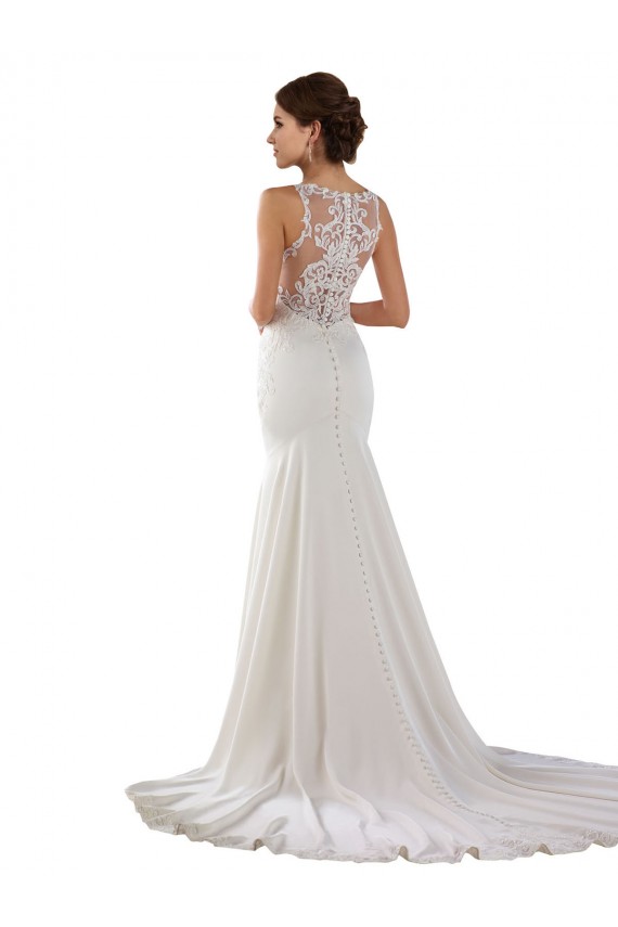 Sleeveless Ivory Mermaid Sweetheart Modern Wedding Dress Lincoln