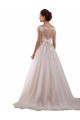 Sleeveless Ivory Keyhole Back Ball Gown Sweetheart Wedding Dress Lincoln