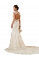 Sleeveless Ivory Keyhole Back Mermaid Sweetheart Modern Wedding Dress Lincoln