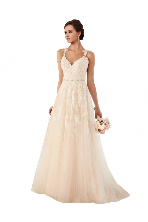 Sleeveless Ivory A-Line Sweetheart Long Wedding Dress Lincoln