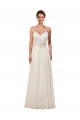 Sleeveless Ivory Keyhole Back Sheath Sweetheart Wedding Dress Lincoln