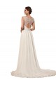 Sleeveless Ivory Keyhole Back Sheath Sweetheart Wedding Dress Lincoln