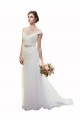 Sleeveless Ivory Mermaid Tulle Off the Shoulder Beach Wedding Dress Lincoln