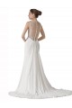 Sleeveless White Sheath Sweetheart Beach Wedding Dress Lincoln