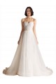 Sleeveless Ivory Low Back A-Line Sweetheart Bridal Wedding Dress Lincoln