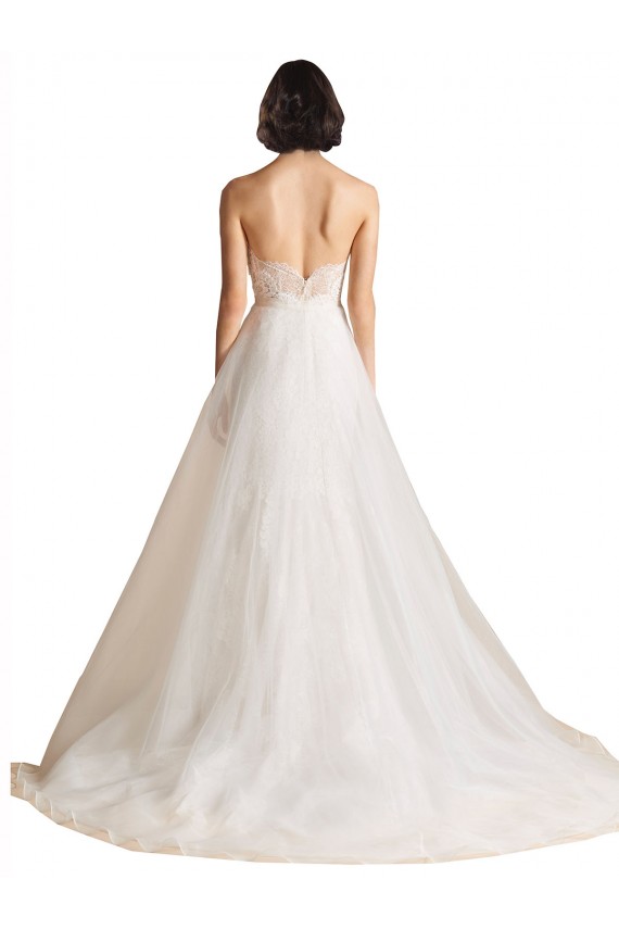 Sleeveless Ivory Low Back A-Line Sweetheart Bridal Wedding Dress Lincoln
