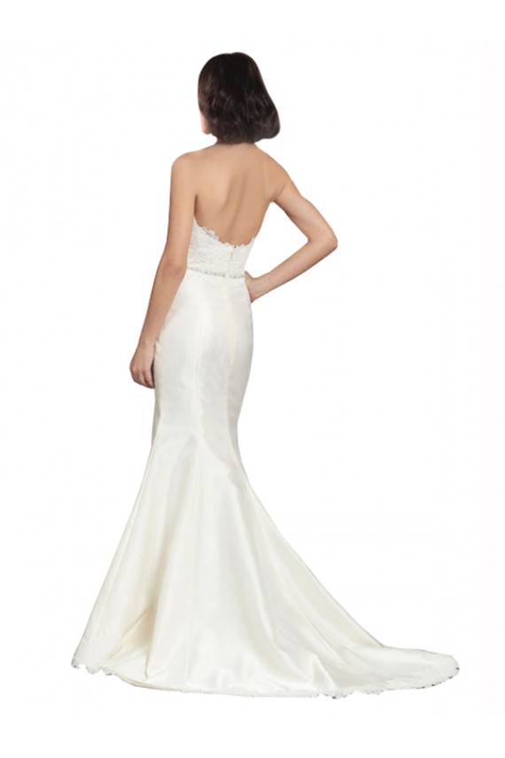 Sleeveless Ivory Trumpet Sweetheart Bridal Dress Lincoln