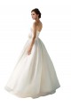 Sleeveless Ivory A-Line Soft Chiffon Strapless Wedding Dress Lincoln