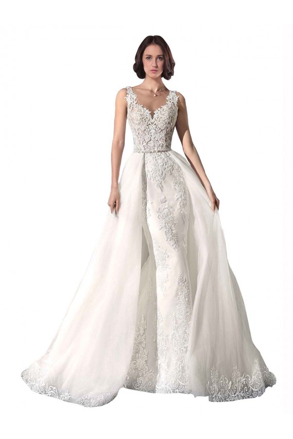 Sleeveless White Mermaid Sweetheart Wedding Dress Lincoln