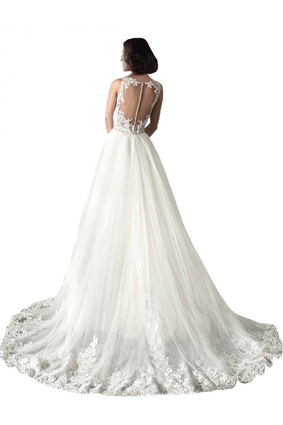 Sleeveless White Mermaid Sweetheart Wedding Dress Lincoln