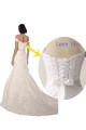 Sleeveless White Mermaid Off the Shoulder Beach Wedding Dress Lincoln