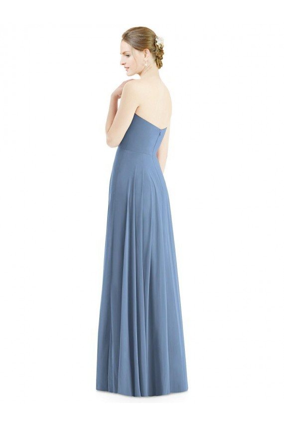 Sleeveless Dusty Blue A-Line Sweetheart Evening Dress / Bridesmaid Dress Lincoln
