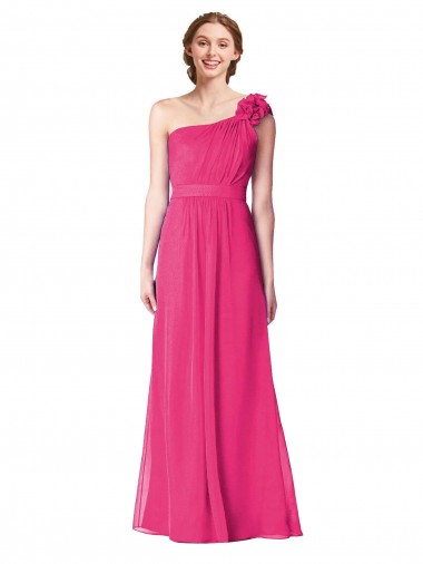 Sleeveless Azalea A-Line One Shoulder Bridesmaid Gown Lincoln