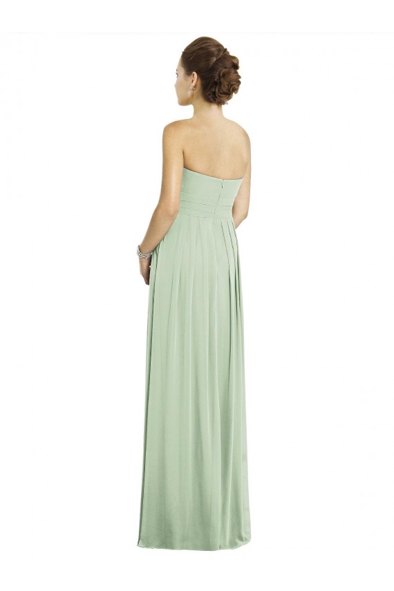Sleeveless Sage A-Line Sweetheart Bridesmaid Dress Lincoln