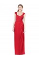 Cap Sleeves Red A-Line Sweetheart Formal Dress / Bridesmaid Dress Lincoln