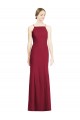 Sleeveless Burgundy Mermaid Spaghetti Straps Bridal Party Dress Lincoln