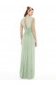 Cap Sleeves Sage A-Line Sweetheart Formal Dress / Bridesmaid Dress Lincoln