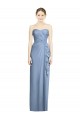 Sleeveless Dusty Blue Sheath Sweetheart Bridesmaid Dress Lincoln