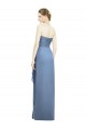 Sleeveless Dusty Blue Sheath Sweetheart Bridesmaid Dress Lincoln