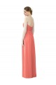 Sleeveless Coral A-Line Sweetheart Bridesmaid Dress Lincoln