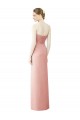 Sleeveless Bliss Pink A-Line Sweetheart High Low Bridesmaid Dress Lincoln