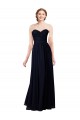 Sleeveless Dark Navy A-Line Sweetheart Formal Dress / Bridesmaid Dress Lincoln