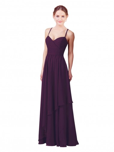Sleeveless Grape Sheath Sweetheart Bridesmaid Dress Lincoln