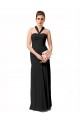 Sleeveless Black Mermaid Halter Neck Bridesmaid Dress / Evening Dress Lincoln