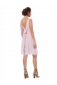 Sleeveless Dark Navy A-Line V-Neck Bridesmaid Dress Lincoln