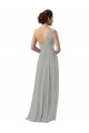 Sleeveless Silver A-Line One Shoulder Bridesmaid Dress Lincoln