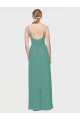 Sleeveless Icelandic Silver A-Line Spaghetti Straps Bridesmaid Dress / Evening Dress Lincoln