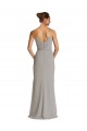 Sleeveless Silver Sheath Spaghetti Straps Bridesmaid Dress Lincoln