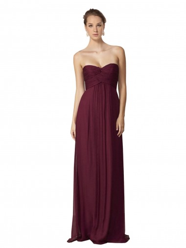 Sleeveless Grape A-Line Sweetheart Bridesmaid Dress / Formal Dress Lincoln