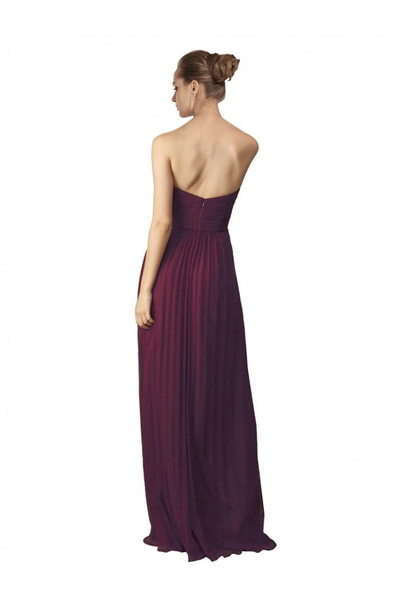 Sleeveless Grape A-Line Sweetheart Bridesmaid Dress / Formal Dress Lincoln