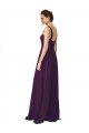 Sleeveless Grape A-Line Spaghetti Straps Bridesmaid Dress Lincoln