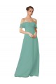 Flutter Sleeves Seaside A-Line Off the Shoulder Bridesmaid Dress Lincoln