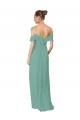Flutter Sleeves Seaside A-Line Off the Shoulder Bridesmaid Dress Lincoln
