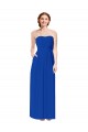 Sleeveless Royal Blue Open Back Sheath Sweetheart Bridesmaid Dress Lincoln