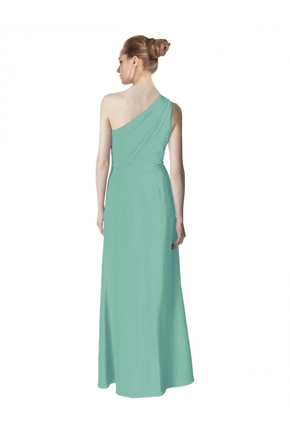 Sleeveless Jade A-Line One Shoulder Bridesmaid Dress Lincoln