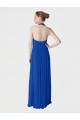 Sleeveless Royal Blue A-Line Halter Neck Evening Dress / Bridesmaid Dress Lincoln