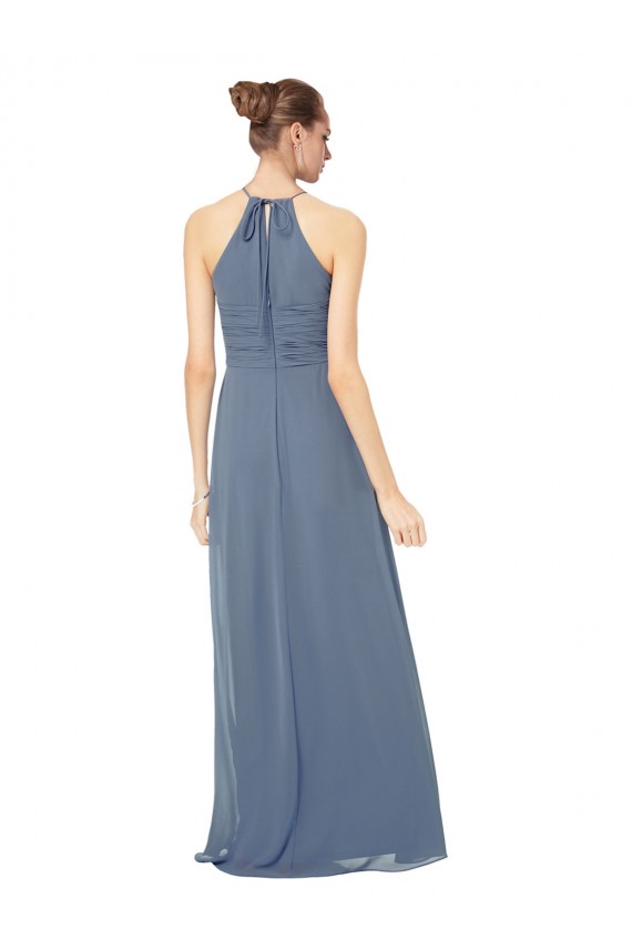 Sleeveless Midnight Green A-Line Spaghetti Straps Bridesmaid Dress Lincoln