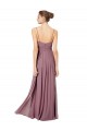 Sleeveless Pink Open Back A-Line Spaghetti Straps Bridesmaid Gowns Lincoln