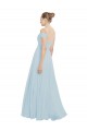 Sleeveless Sea Glass A-Line Off the Shoulder Evening Dress / Bridesmaid Dress Lincoln