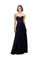 Sleeveless Dark Navy Sheath Sweetheart Bridesmaid Dress / Formal Dress Lincoln