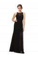Sleeveless Black Sheath High Neck Bridesmaid Dress Lincoln