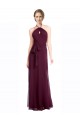 Sleeveless Burgundy Low Back A-Line Spaghetti Straps Evening Dress / Bridesmaid Dress Lincoln