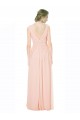 Sleeveless V-Back A-Line V-Neck Wedding Party Dress Lincoln
